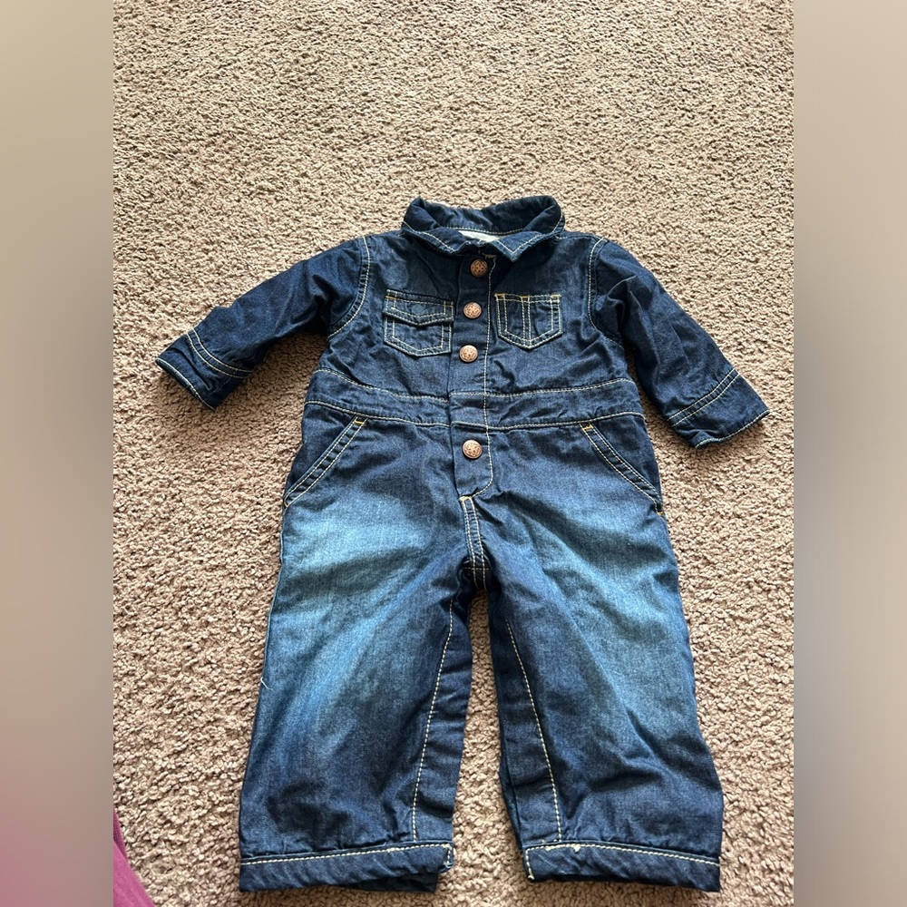 Oshkosh Bgosh Denim Jumpsuit Overalls for Kids - Dark Blue